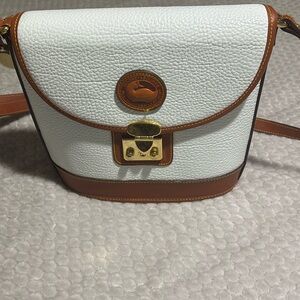 Dooney & Bourke vintage leather cream and tan purse